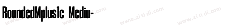 RoundedMplus1c Mediu字体转换